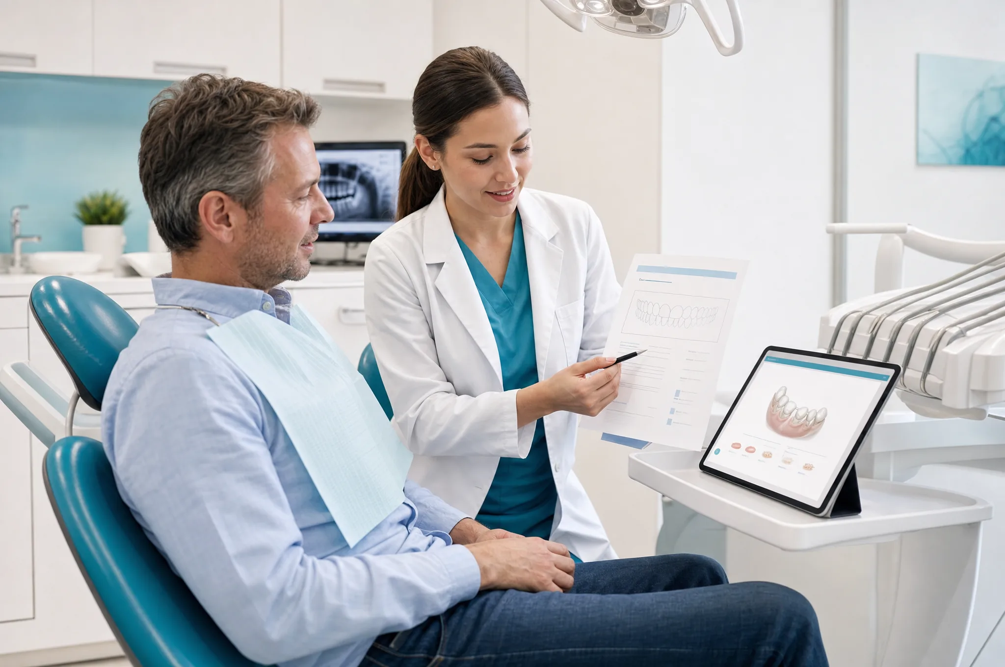 Dental treatment estimate discussion